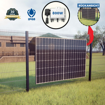 Preview: Solarzaun Horizontale Plattenausrichtung Preview: Solarzaun Horizontale Plattenausrichtung